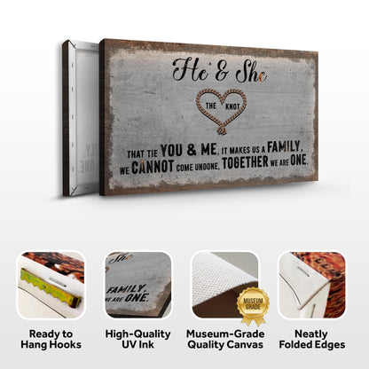 He And She You And Me Together Sign