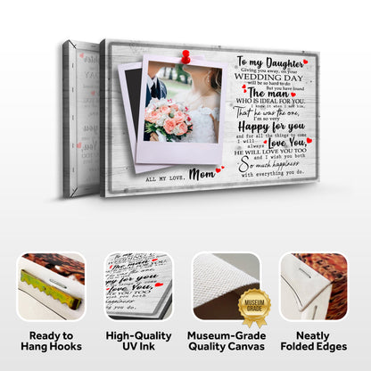 To My Daughter Marriage Message Sign