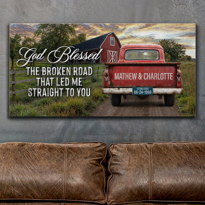 Custom Vintage Truck Couple Sign V