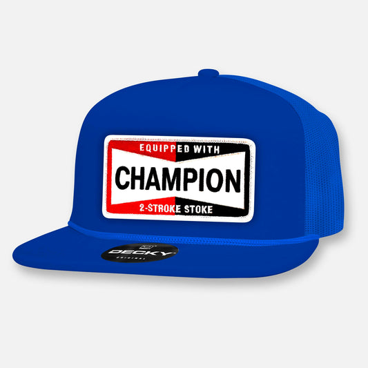CHAMPION PIT CREW FLAT BILL PATCH HAT