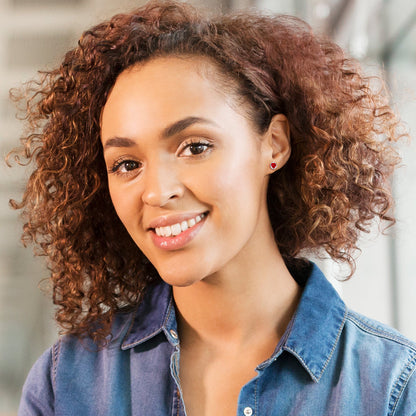 Kiss Me Candy Heart Stud Earrings by Onyx O