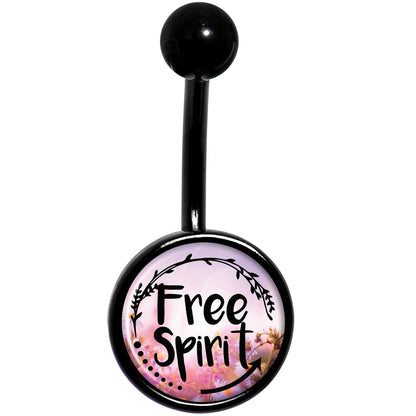 Free Spirit Black Belly Ring