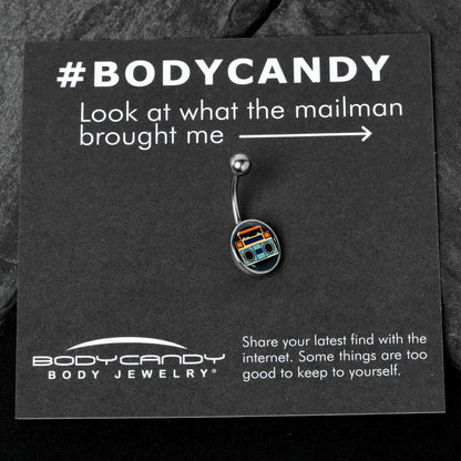 Retro Boombox Belly Ring by Onyx O
