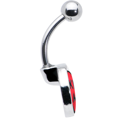 Kiss Me Candy Heart Belly Ring by Onyx O