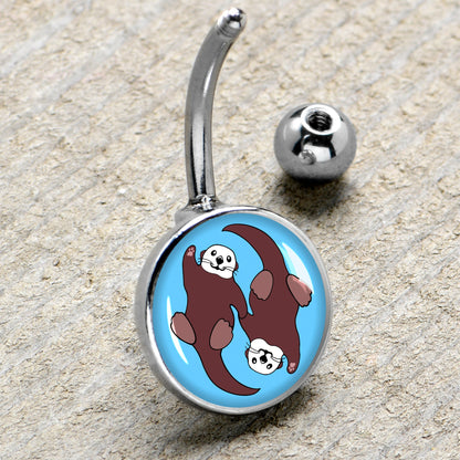 Oh My Otters Animal Belly Ring by Onyx O