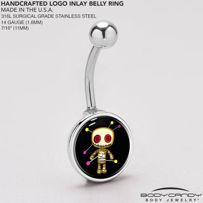 Voodoo Doll Belly Ring by Onyx O