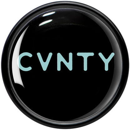 0G Phrase Logo CVNTY Black Acrylic Saddle Plug Set by Onyx O