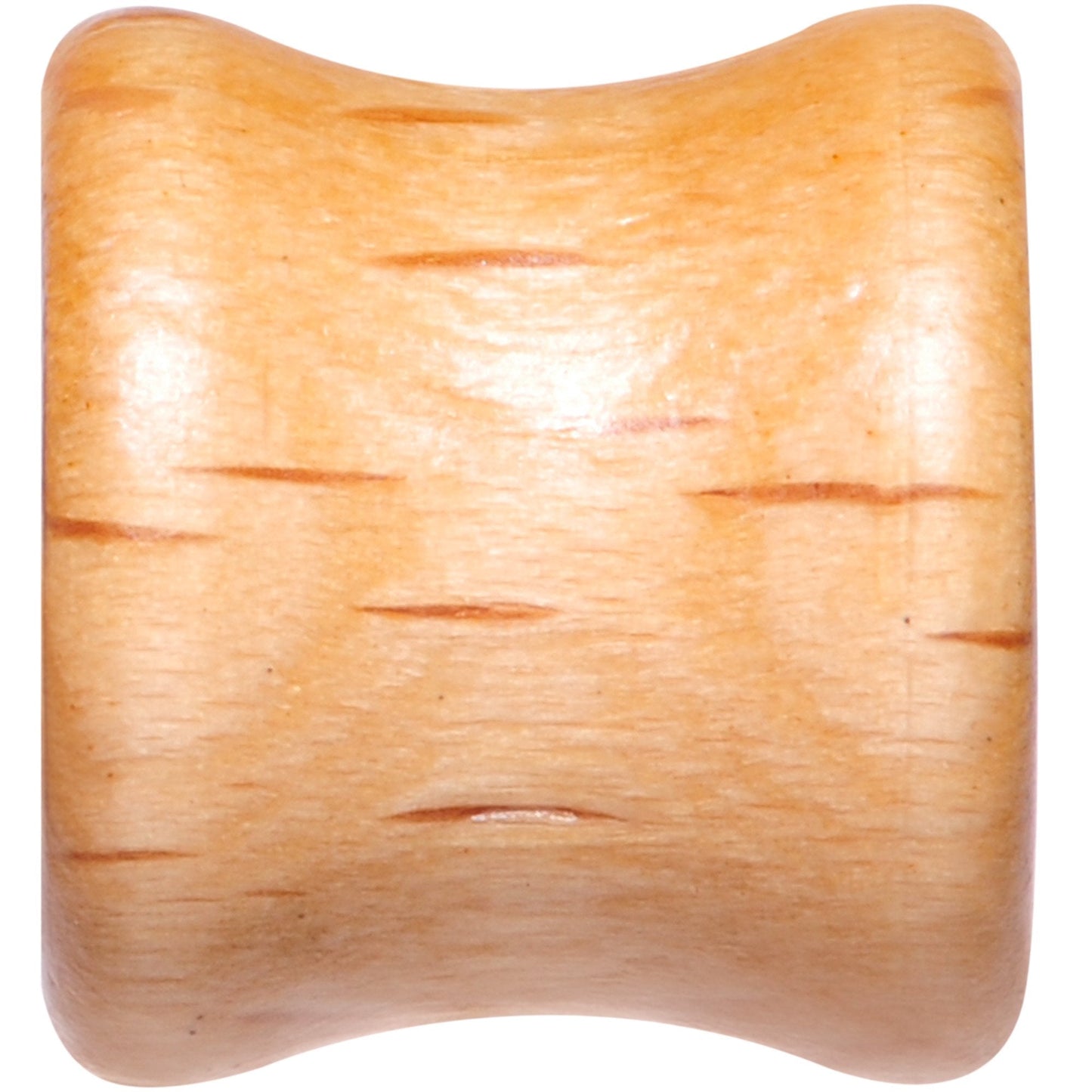 Organic Beechwood Geometric Heart Saddle Plug Set 0G to 25mm
