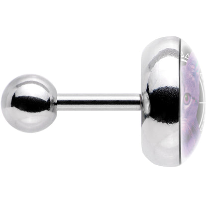 16G 1/4 Boho Fuchsia Kitty Cat Tragus Cartilage Earring