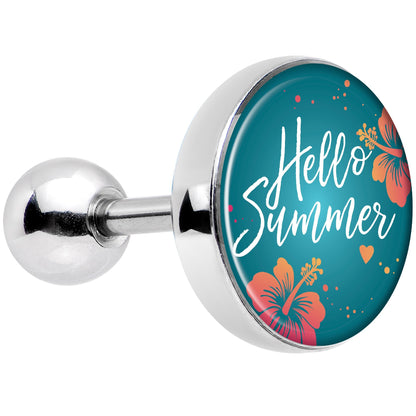 16G 1/4 Floral Hello Summer Tragus Cartilage Earring