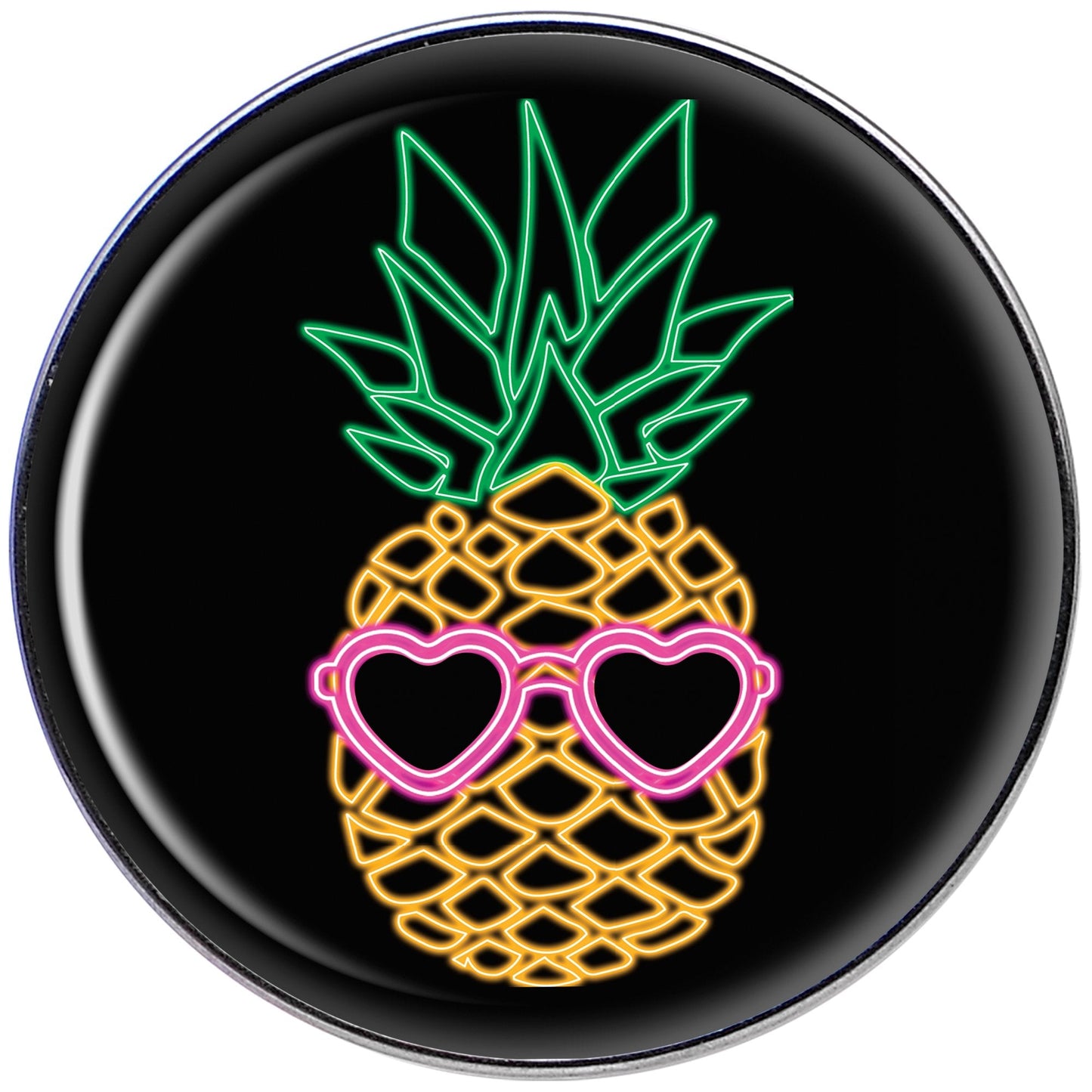 16G 1/4 Neon Heart Tropical Pineapple Tragus Cartilage Earring