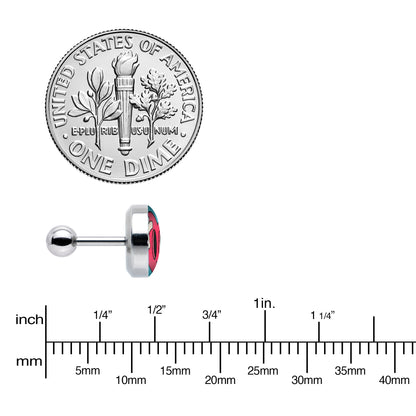 16G 1/4 Heartbreak Bandaged Heart Cartilage Tragus Earring by Onyx O
