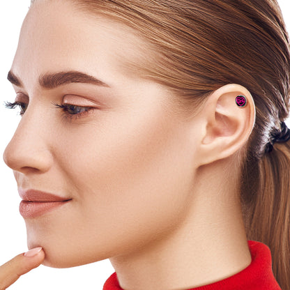 16G 1/4 Hollow Heart Doll Word Tragus Cartilage Earring by Onyx O