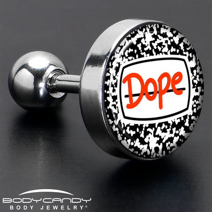 16G 1/4 Dope Composition Notebook Tragus Cartilage Earring by Onyx O