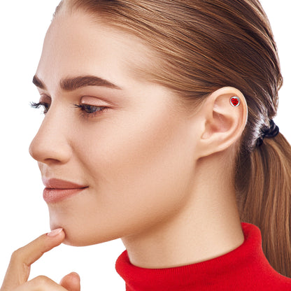16G 1/4 Kiss Me Candy Heart Cartilage Tragus Earring by Onyx O