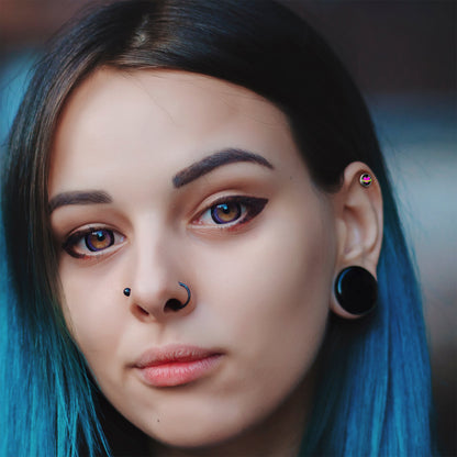 16G 1/4 Heart Planet Cartilage Tragus Earring by Onyx O