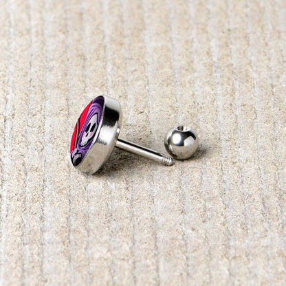 16G 1/4 Grim Reaper Cartilage Tragus Earring by Onyx O