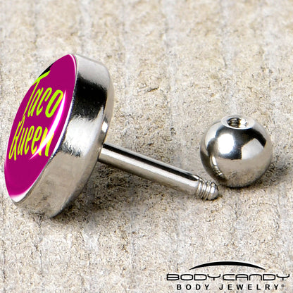 Taco Queen Tragus Cartilage Earring by Onyx O