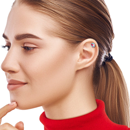 16G 1/4 Love Yin Yang Heart Cartilage Tragus Earring by Onyx O