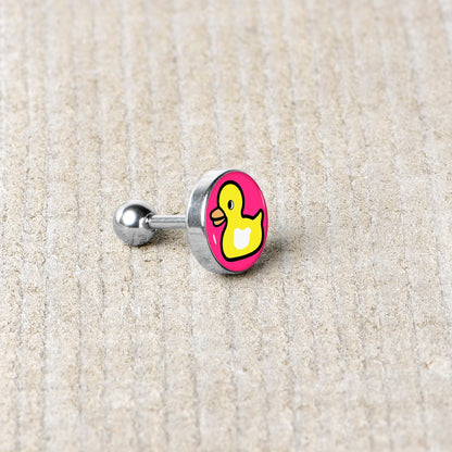 16G 1/4 Yellow Ducky Cartilage Tragus Earring by Onyx O
