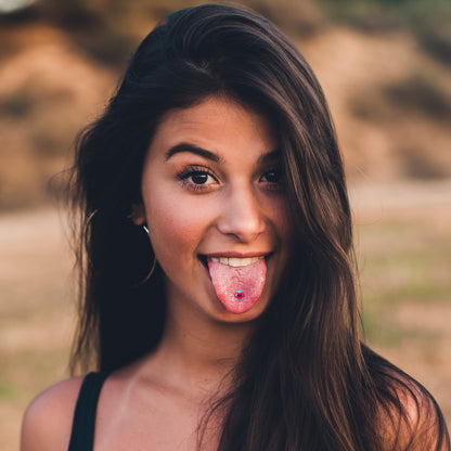 Heartbreak Bandaged Heart Barbell Tongue Ring by Onyx O