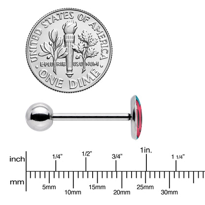 Heartbreak Bandaged Heart Barbell Tongue Ring by Onyx O