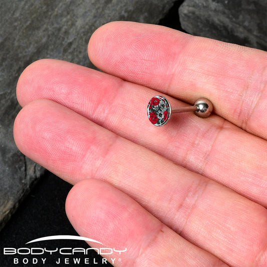 Blossom Creation Vibrant Bloom of Flowers Barbell Tongue Ring by Onyx O