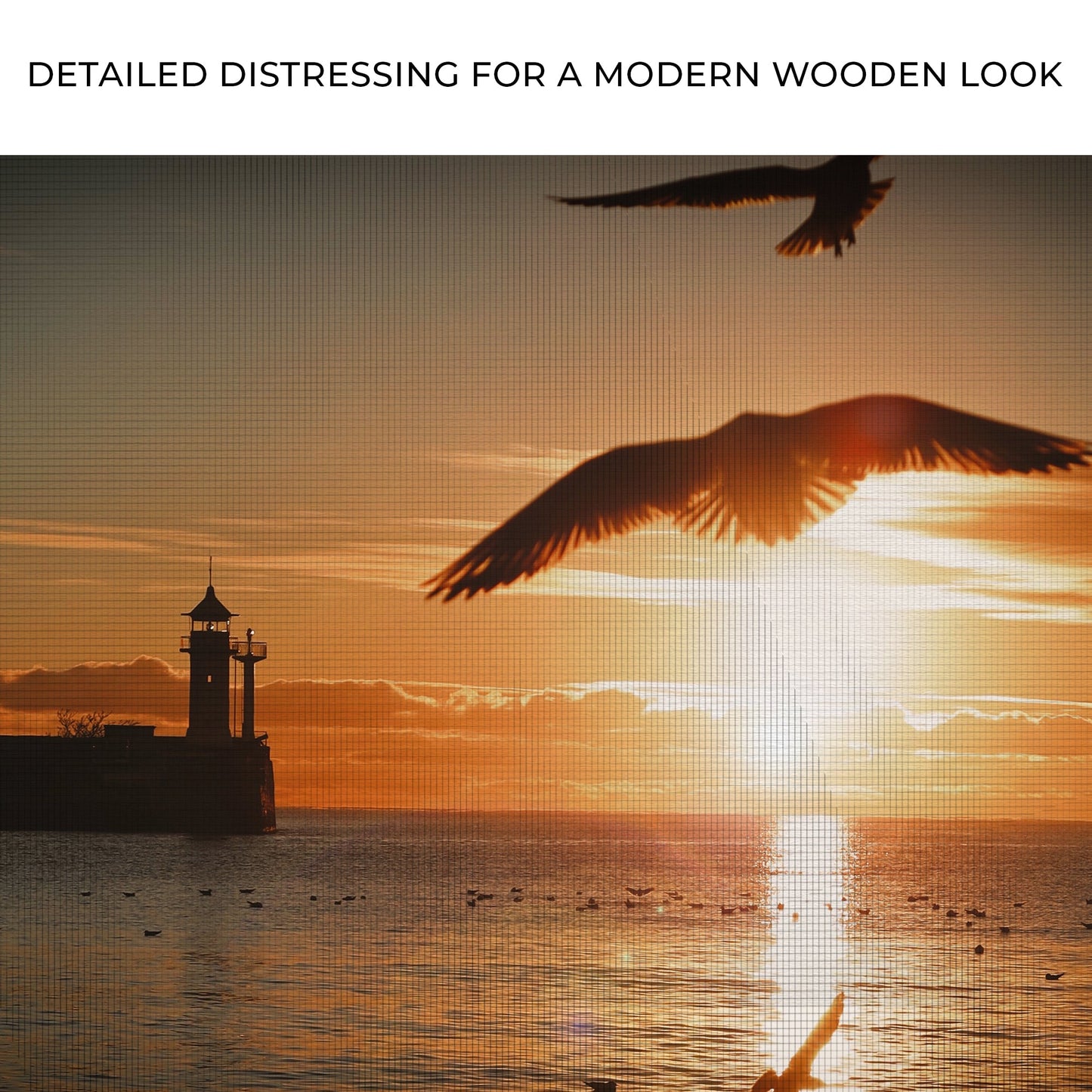 Birds On Magical Sunrise Canvas Wall Art