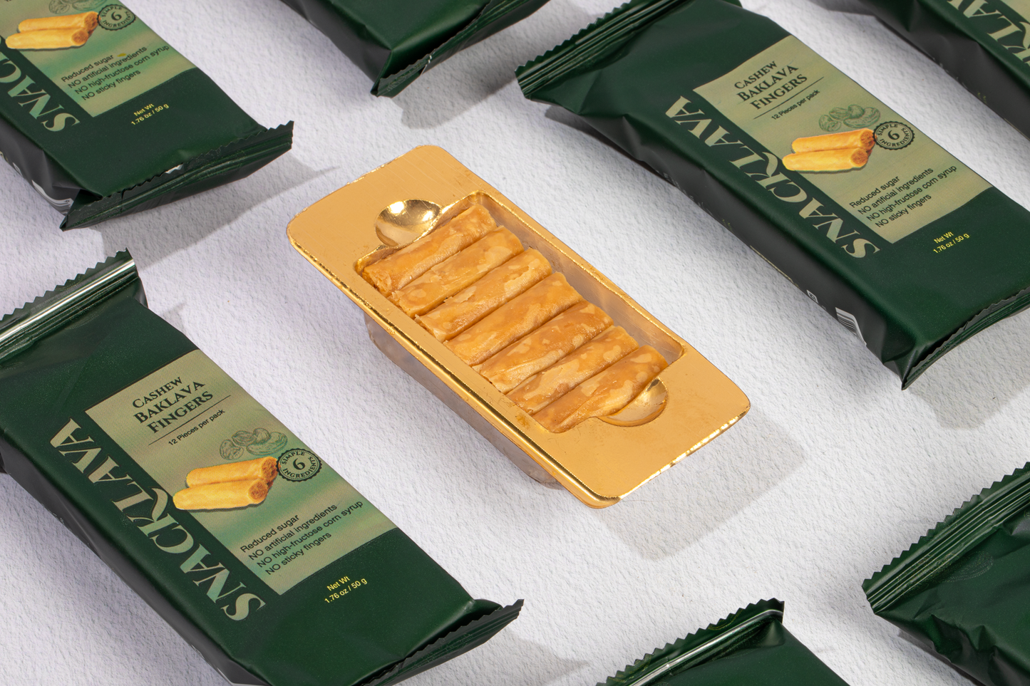 Baklava Fingers Cashew - Snacklava® | 20 Packs