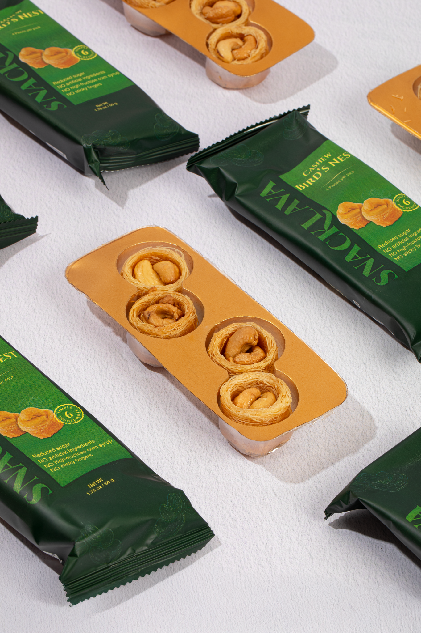 Bird's Nests Cashew - Snacklava® | 20 Packs