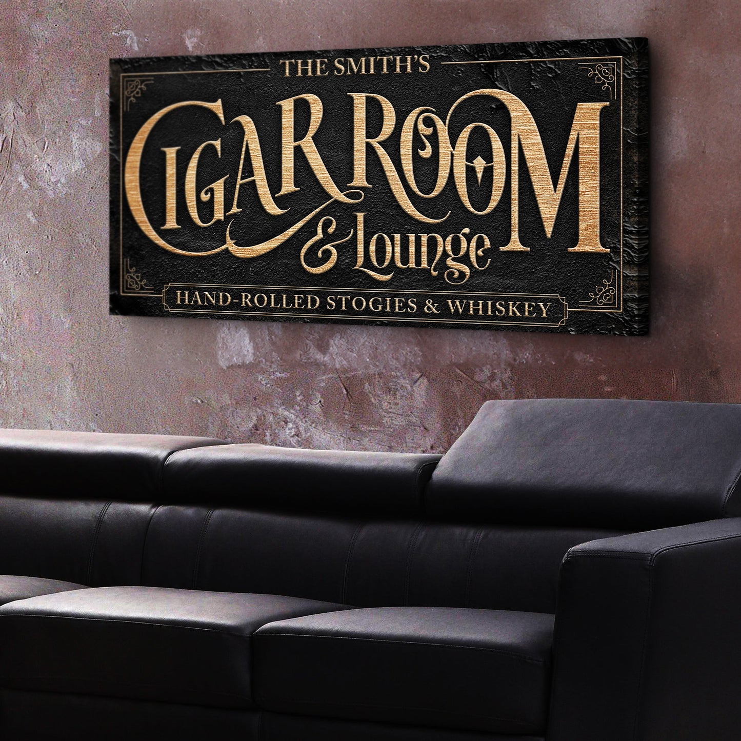 Personalized Cigar Room and Lounge Sign