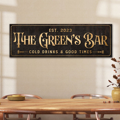 Custom Bar Sign III