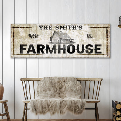 Custom Rustic Farmhouse Sign