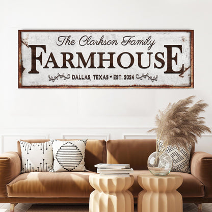 Custom Vintage Rust Farmhouse Sign