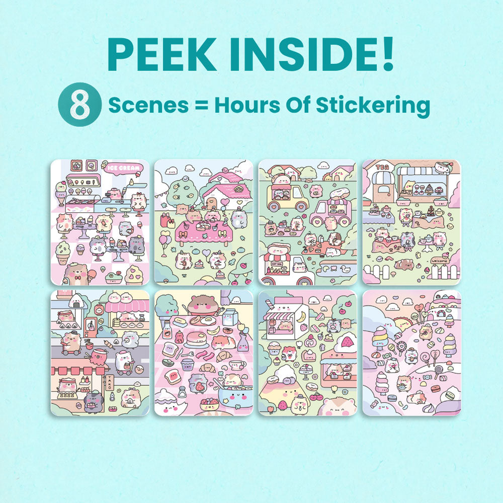 The Life of Cute Hamsters Sticker Book