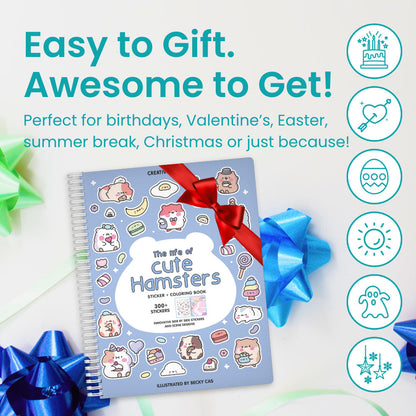 The Life of Cute Hamsters Sticker Book