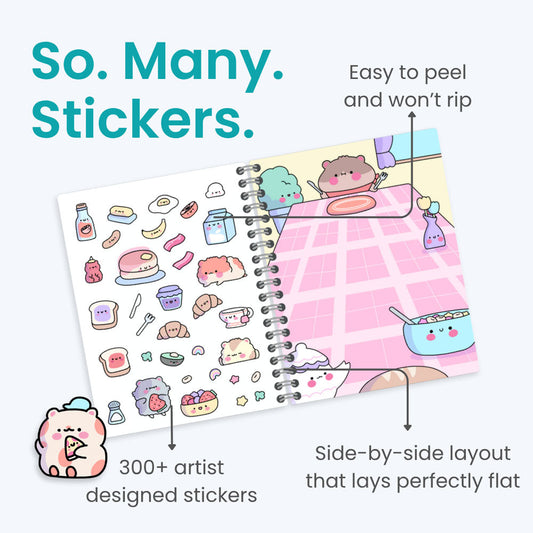 The Life of Cute Hamsters Sticker Book