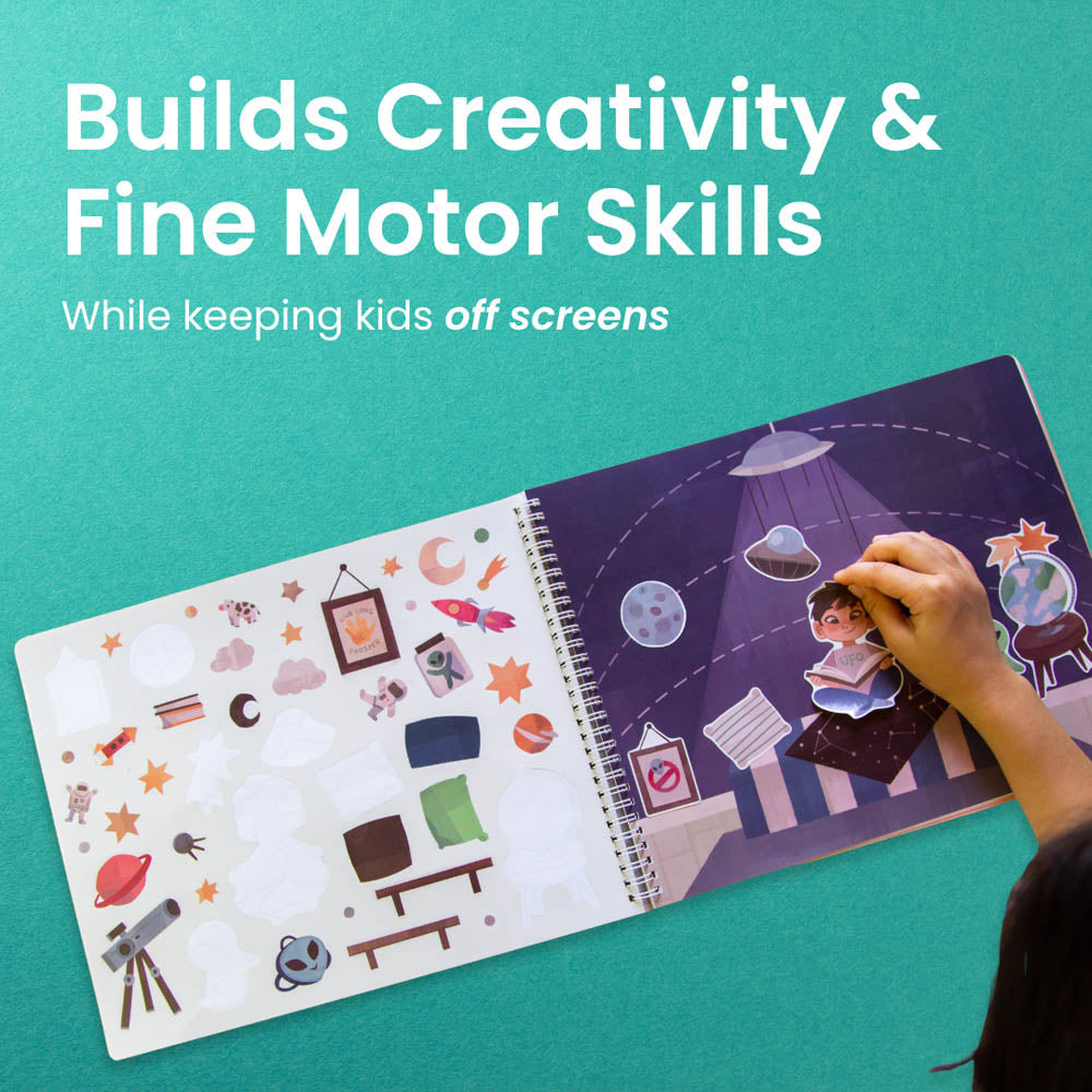 Different Rooms Sticker Book