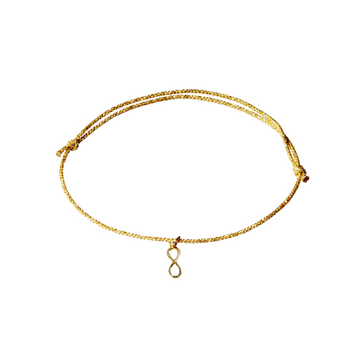 Gold Infinity Charm Bracelet
