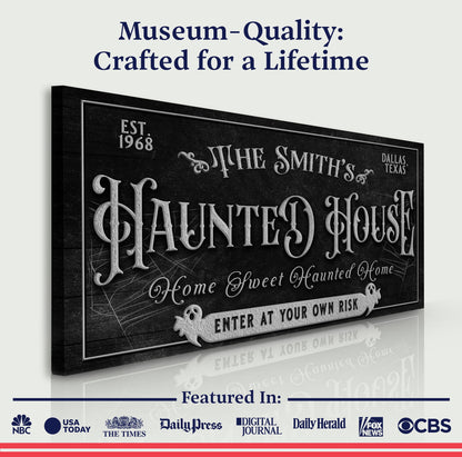 Personalized Haunted House Sign II