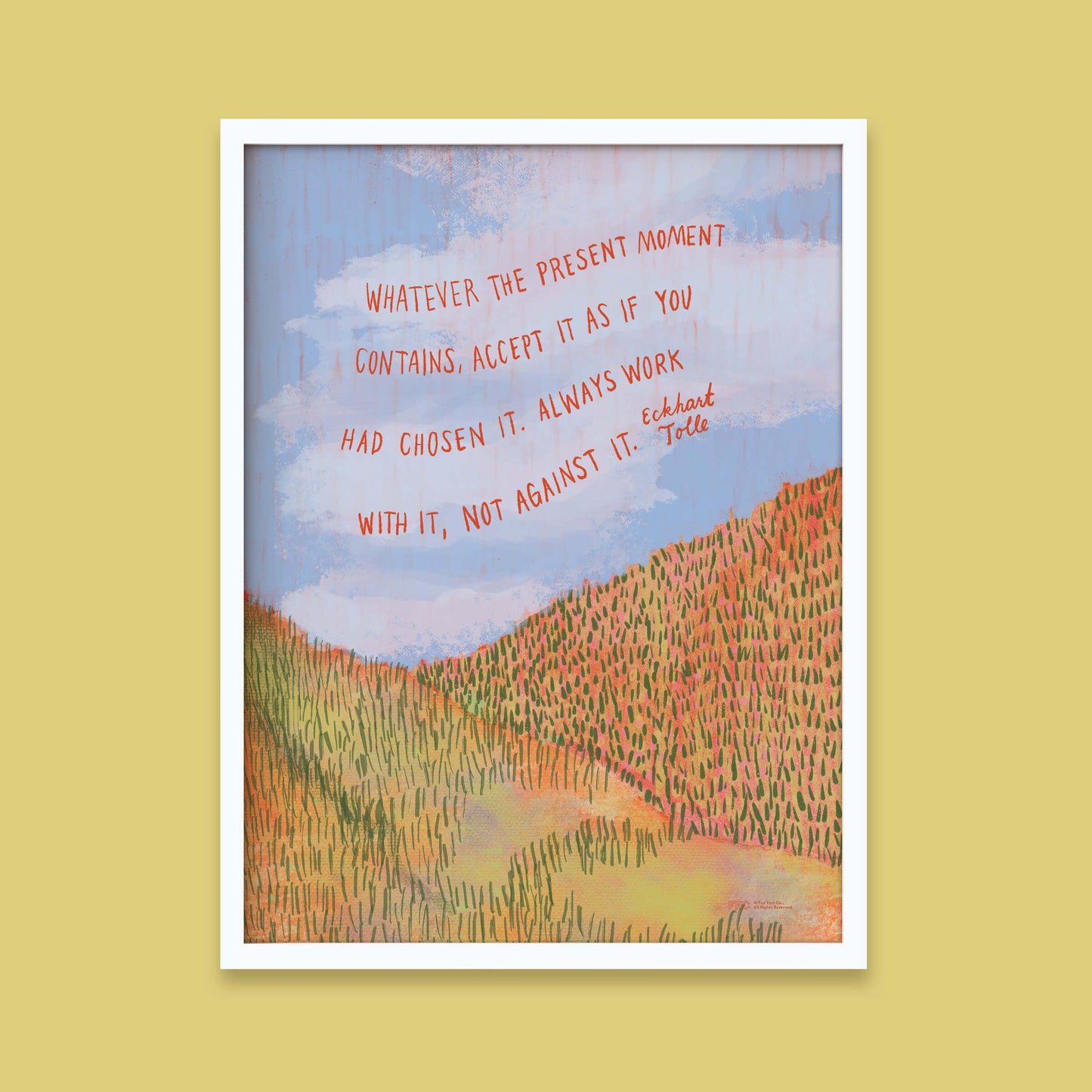 Eckhart Tolle Motivational Quote Print