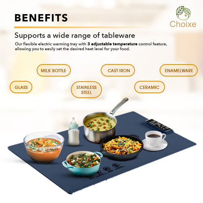 Electric Food Warmer Mat -Portable and Flexible.