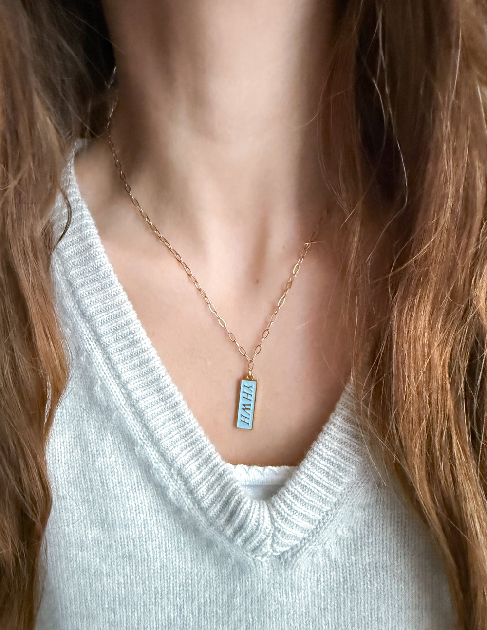 Enamel YHWH Necklace