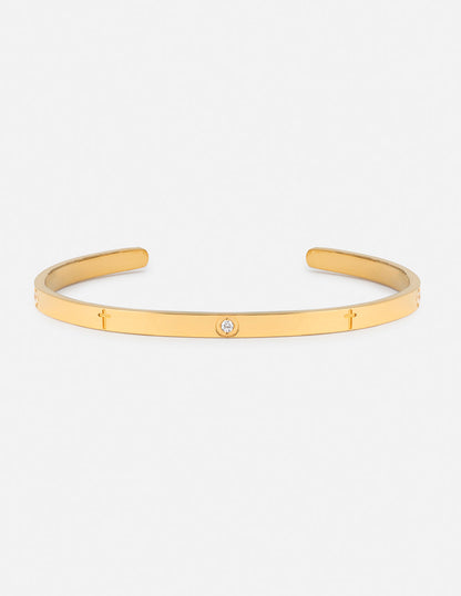 Eternity Gem Cuff Bracelet