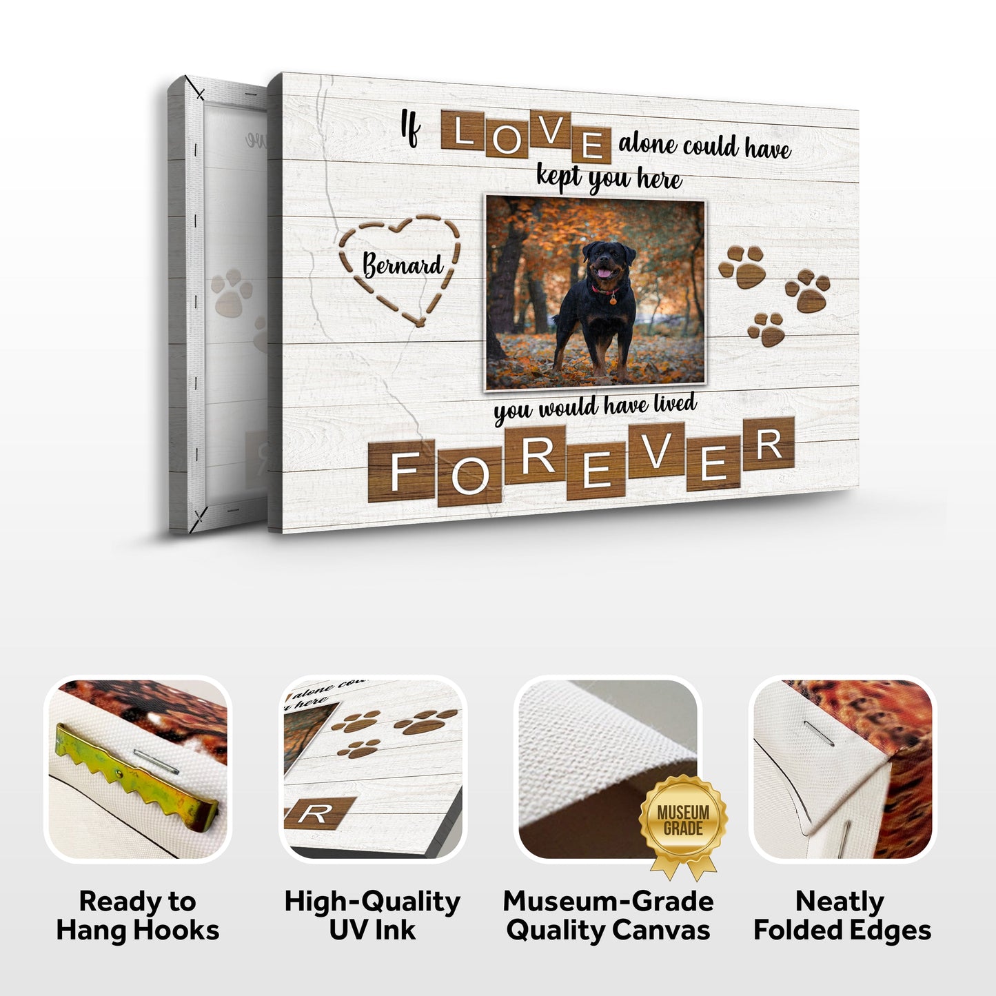 Pet Memorial Sign If Love Alone