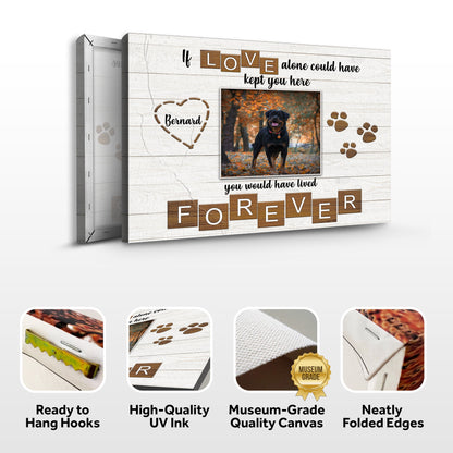 Pet Memorial Sign If Love Alone