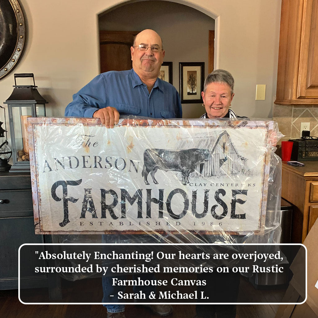 Rustic Farmhouse Sign (Made In USA)