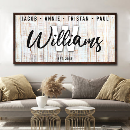 Family Wood Sign III