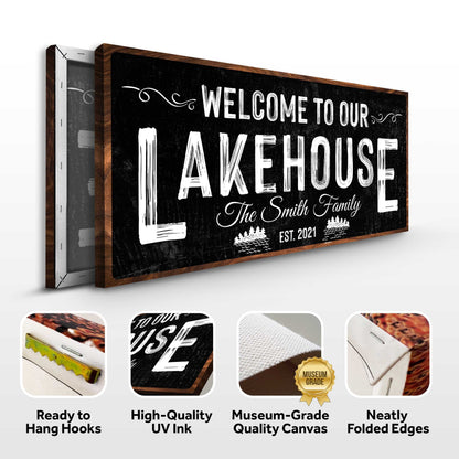 Welcome To Our Lakehouse Sign II