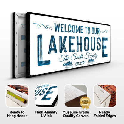 Welcome To Our Lakehouse Sign III
